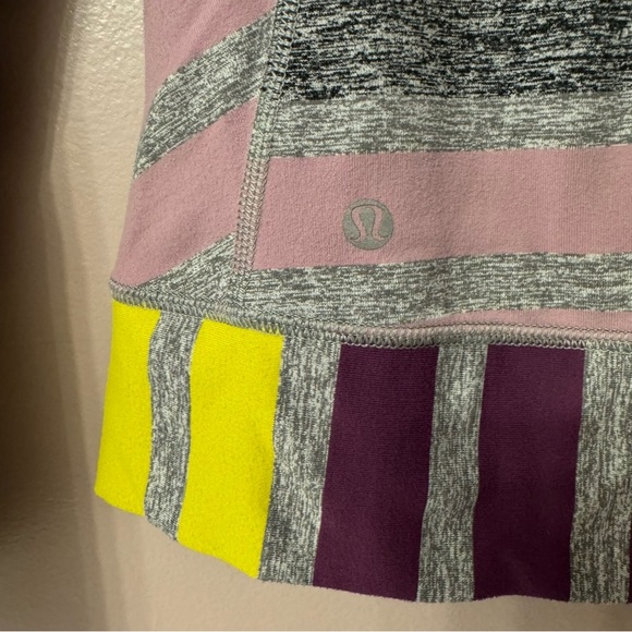 Lululemon Race Your Pace Long Sleeve Triplet Twin Stripe Women Size 4 - Picture 8 of 10